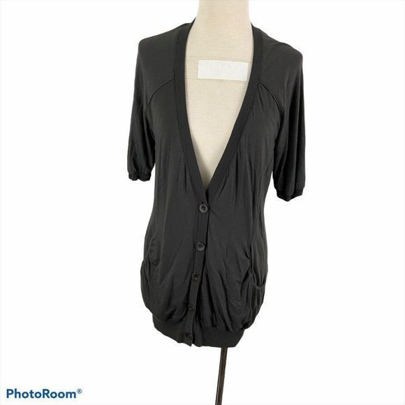WILFRED Charcoal Grey Button‎ Down Cardigan - Picture 8 of 8